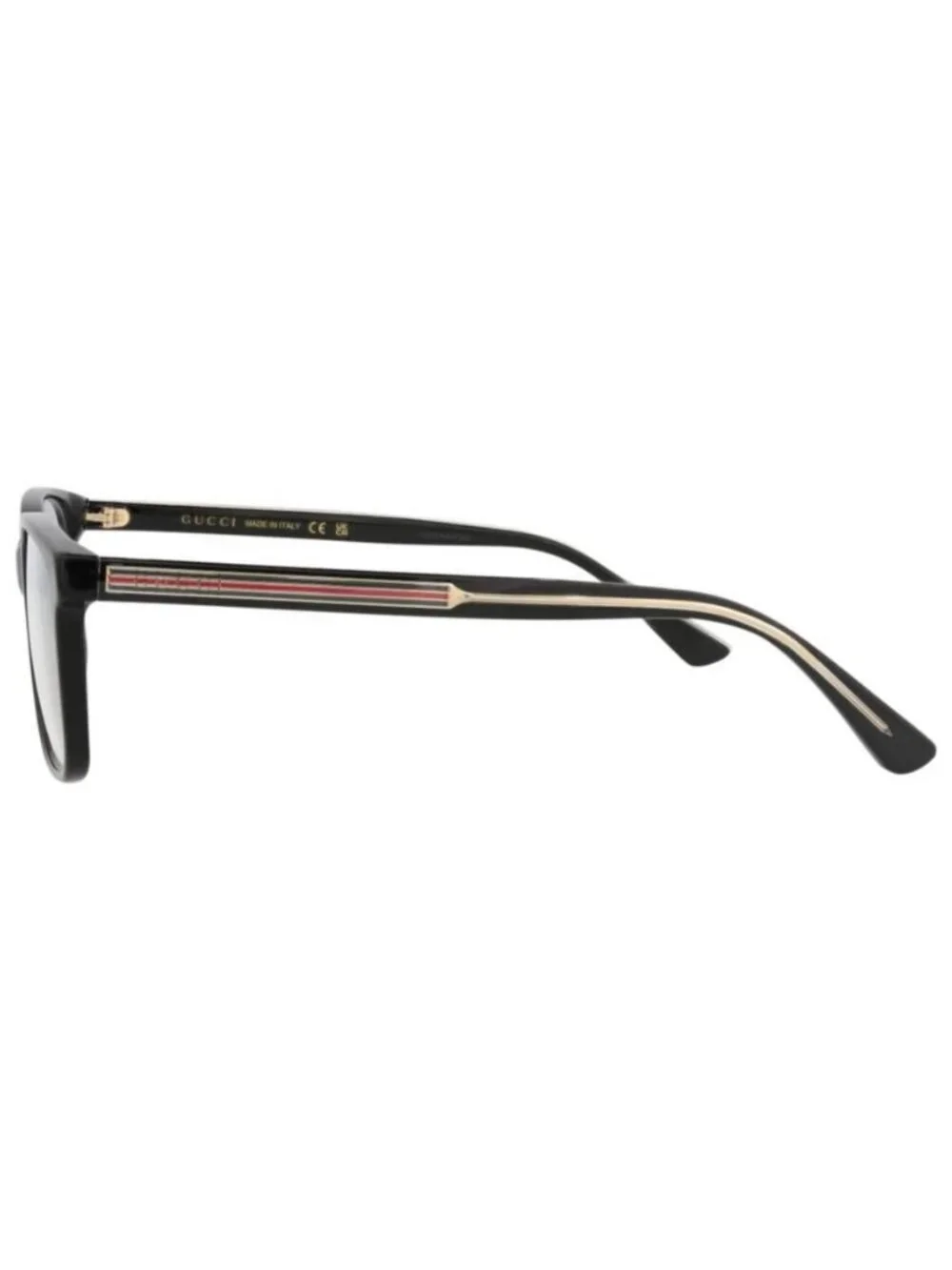 New Gucci Mens Square/Rectangle Black Crystal Transparent Fashion Designer Eyegl
